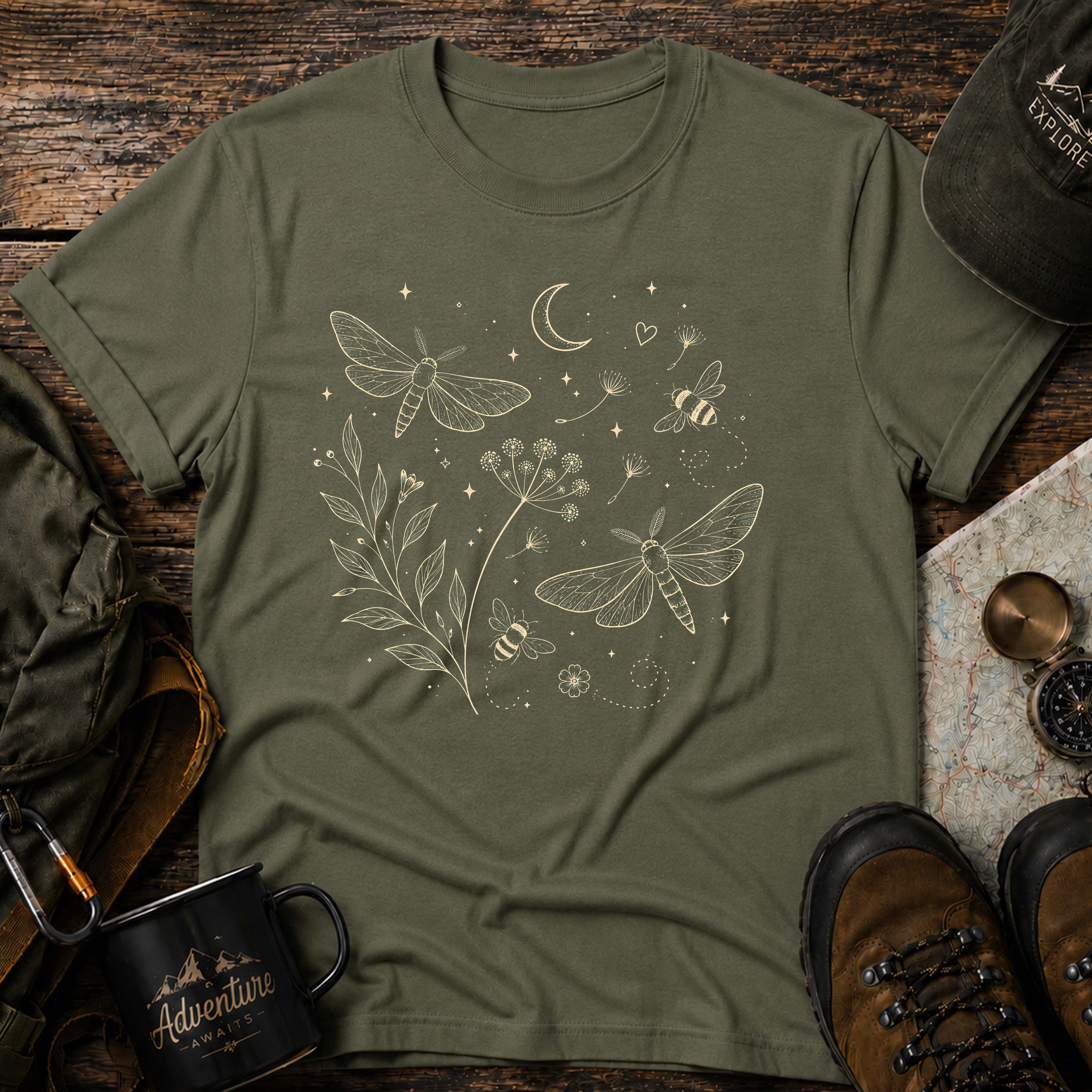 Floral Night Sky T-Shirt