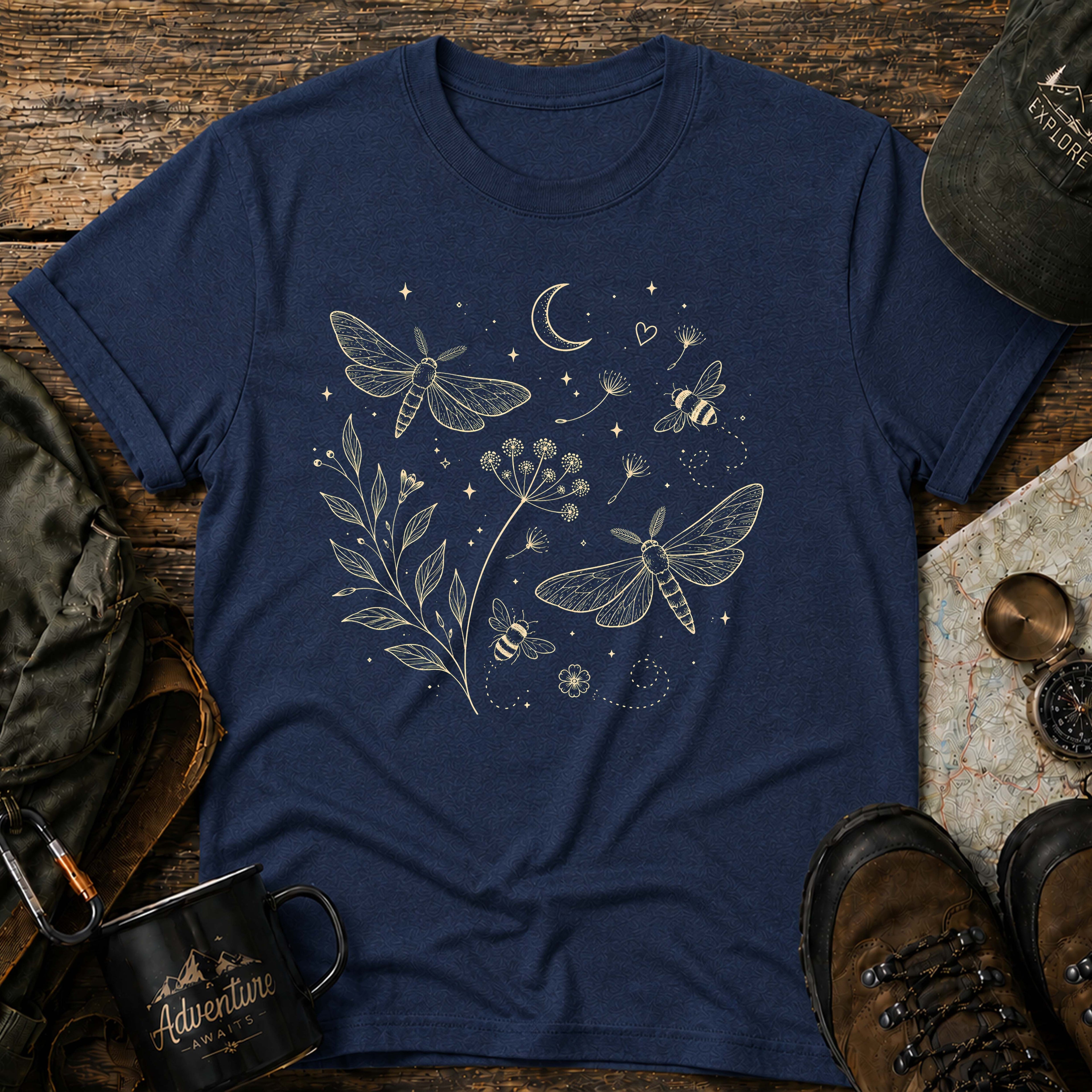 Floral Night Sky T-Shirt