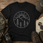 Minimal Mountain Sunrise T-Shirt