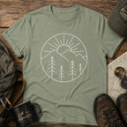Minimal Mountain Sunrise T-Shirt
