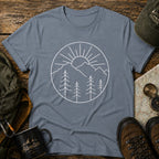 Minimal Mountain Sunrise T-Shirt
