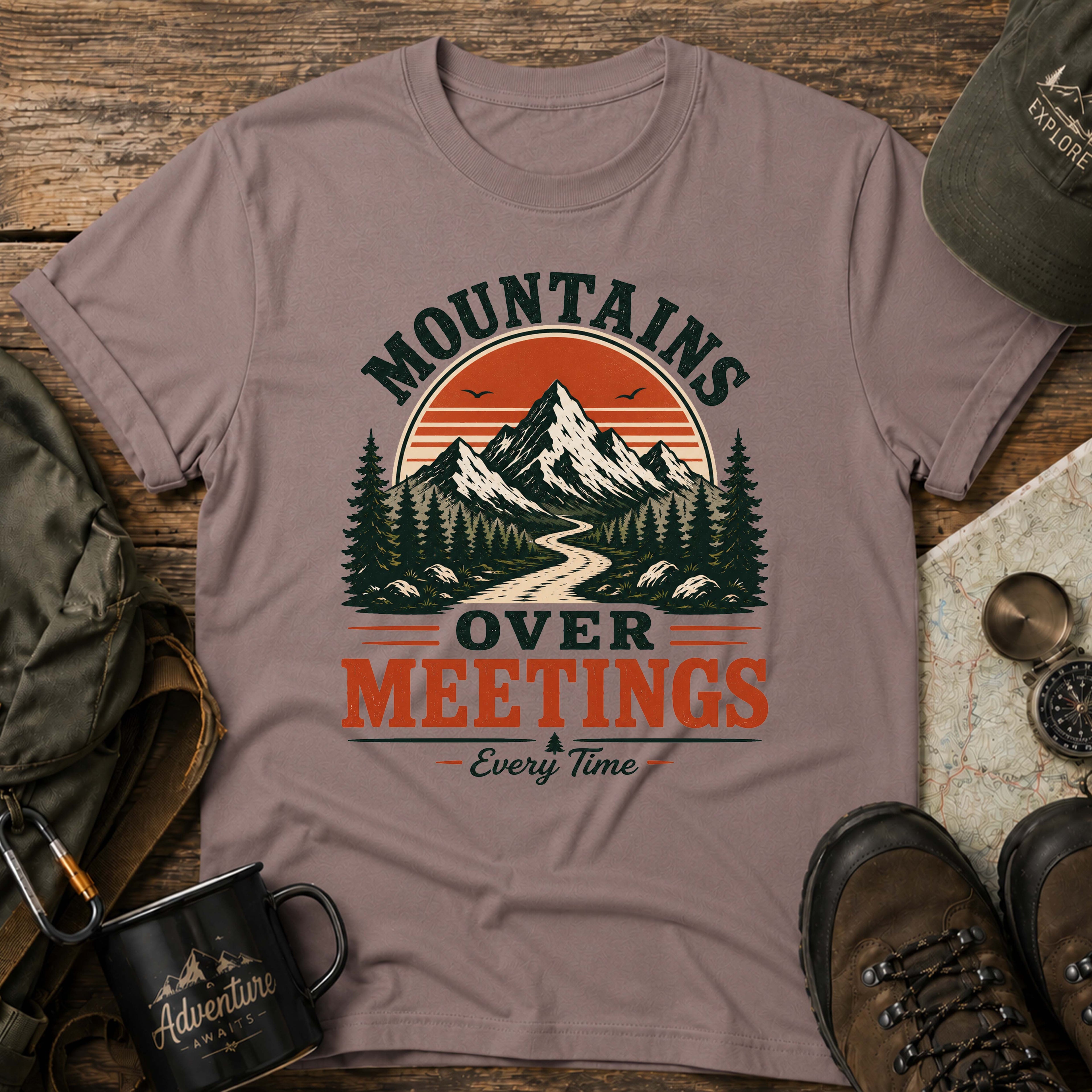 Mountain Over Meetings T-Shirt