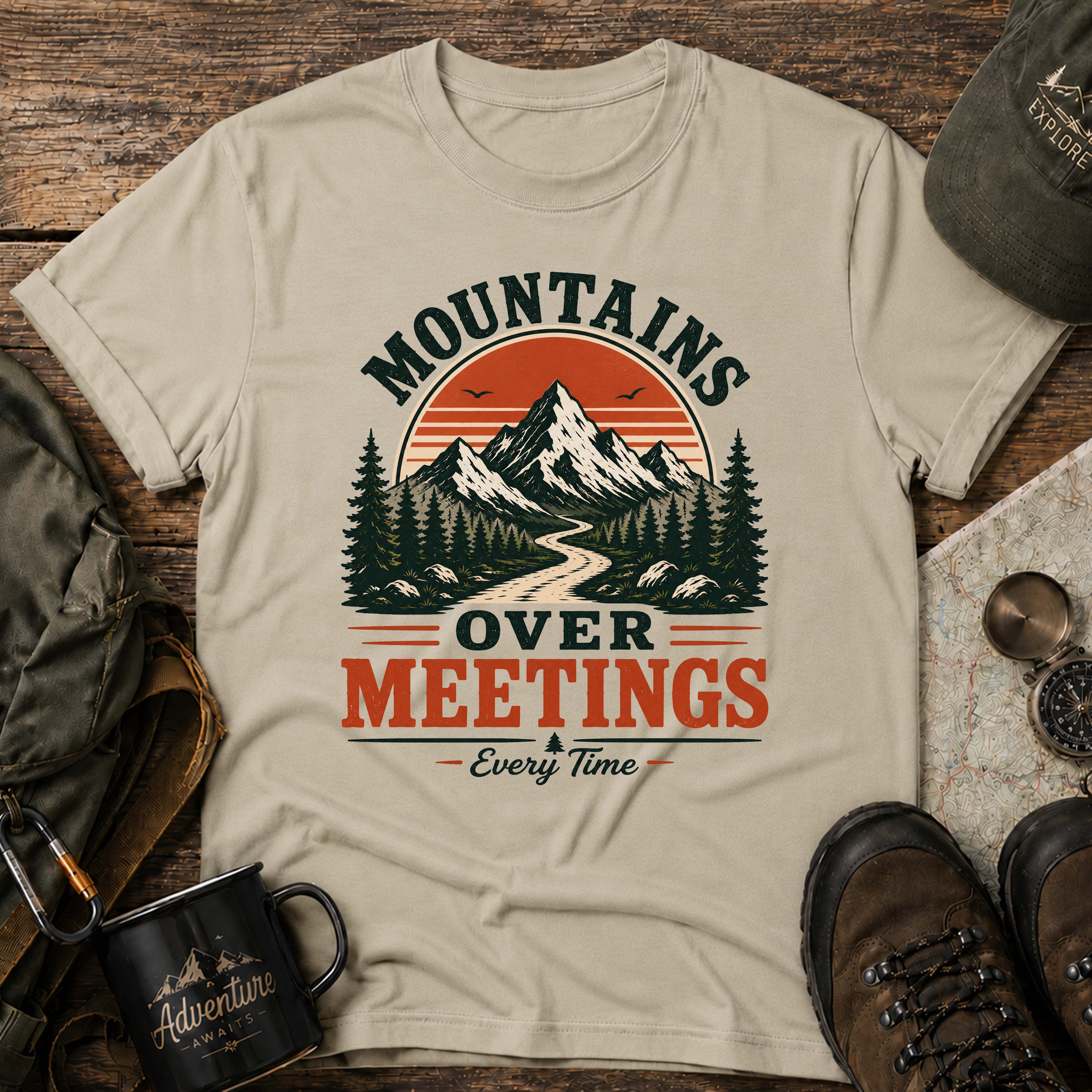 Mountain Over Meetings T-Shirt