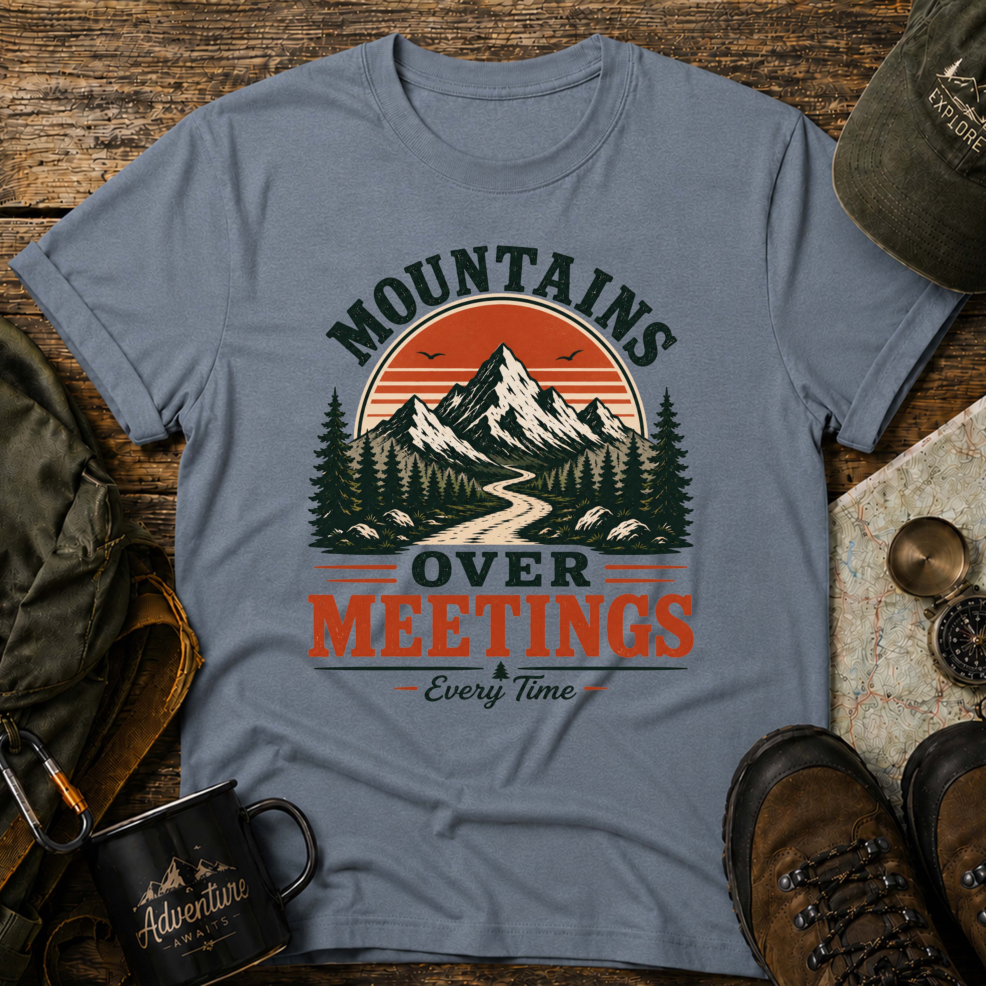 Mountain Over Meetings T-Shirt