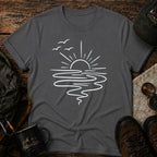 Minimal Ocean Sunset T-Shirt